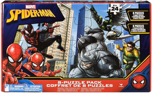 Rompecabezas Spider-man X 8 Paquetes 
