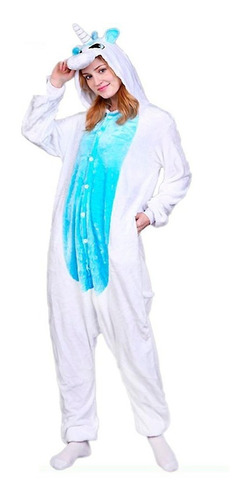 Pijama Unicornio Kigurumi Polar Celeste Kawaii