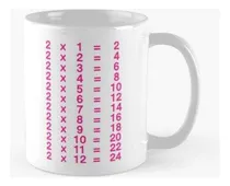 Comprar Taza X4 2 X Tabla Tabla De Multiplicar Del Dos Aprender Tabl
