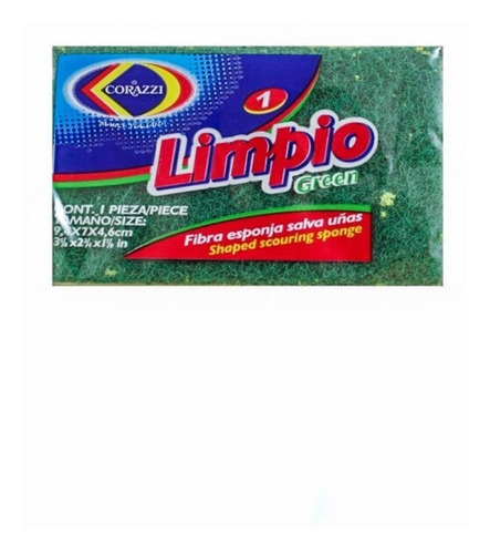 Imagen 1 de 1 de Fibra Esponja Corazzi Limpio Presa Salva Uñas 1 Pza