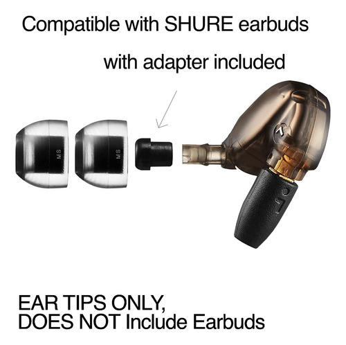 Auriculares Azla Sednaearfit Crystal Standard (ms) Para Wire