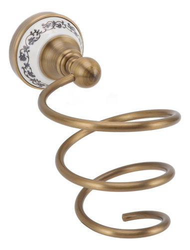 W Suporte De Secador De Cabelo, Latão, Antigo, Retrô,