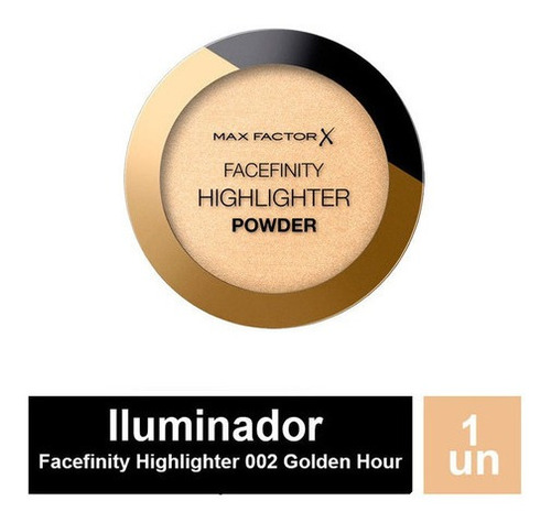 Imagen 1 de 4 de Iluminador Max Factor Facefinity Highlighter 002 Golden Hour
