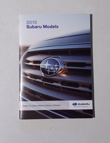 Folleto Catalogo Libro Subaru Gama 2015 Usa En Ingles