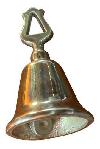 Imagen 3 de 4 de Campana De Bronce Nautica N 3 (4cm X 5cm) Seguridad