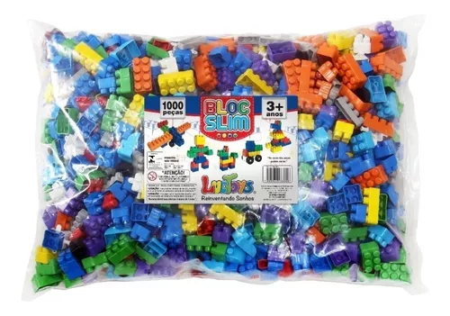 Kit Multiblocos - 1000 Peças - Pecinhas Para Montar - Lego em Promoção na  Americanas