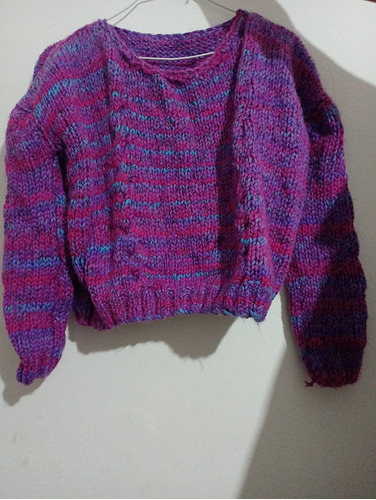 Pullover Tejido Artesanalmente Nuevo 