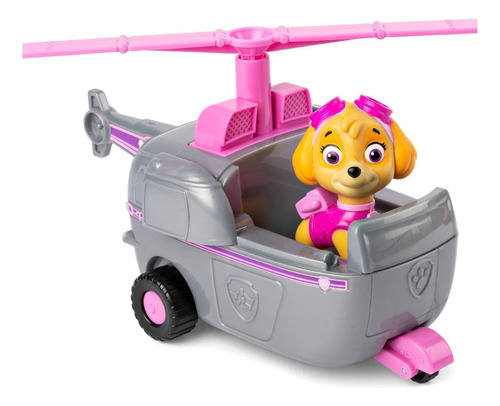 Vehículo Patrulla Canina Skye Figura Paw Patrol Helicóptero