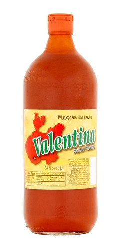 Salsa Mexicana Valentina Etiqueta Amarilla 1 Litro Envio Ya