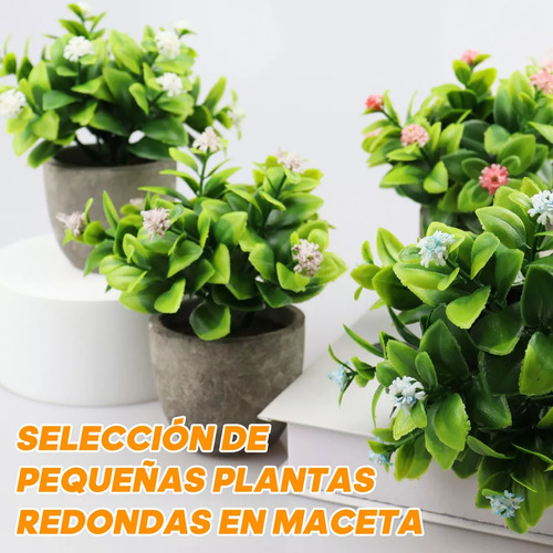 6 Pls Artificiales Macetas Detivas Bonsai Hogar