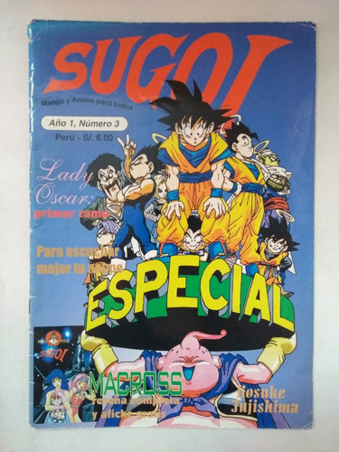 Sugoi #3 Especial Revista Manga Anime Dragon Ball Z Seiya