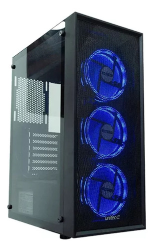 Torre Gamer Atx 3 Ventila Rgb Malla Frontal Y Vidrio Lateral