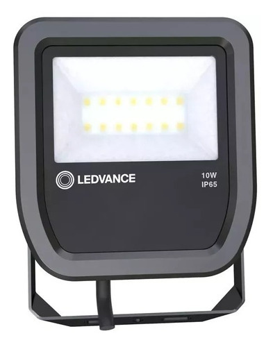 Reflector Proyector Led Floodlight Osram 10w Pfm 800lm  100° Color De La Carcasa Negro Color De La Luz Luz Blanca
