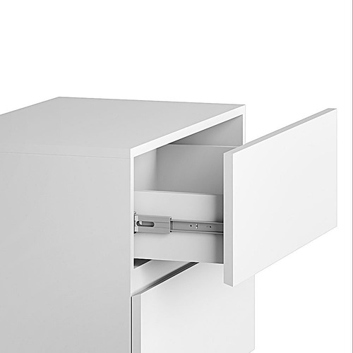 Mesa De Cabeceira Start Home Shop Mesa Com Pés De Mdf/mdp - 60cm X 45cm X 37cm - Branco Fosco X 1