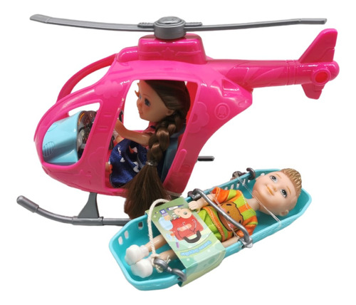 Muñeca Juguete Helicoptero Rescate Paciente Nini Love 55855