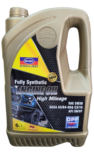 Aceite 5w30 Full Sintetico Acea C3 Dpf Chevrolet Dmax 6 Lts