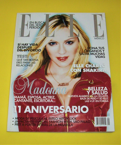 Madonna Revista Elle Mexico 2005 Shakira Alaska Fangoria