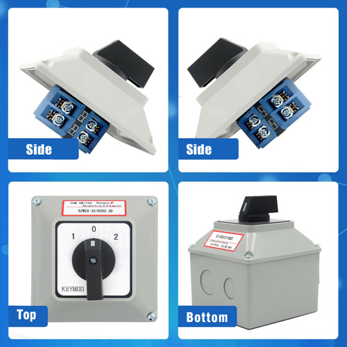 Interruptor Giratorio 32 A 660 V 3 Posiciones 8 Terminales I