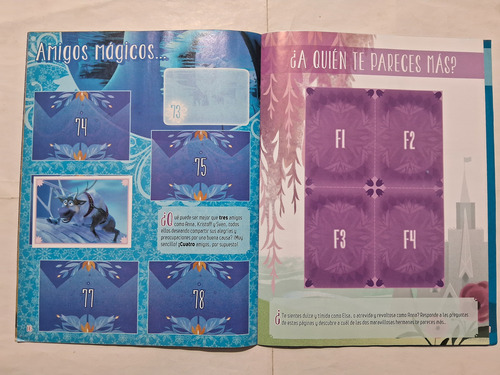 Álbum De Figuritas Frozen Momentos Mágicos Incompleto Panini (Usado)