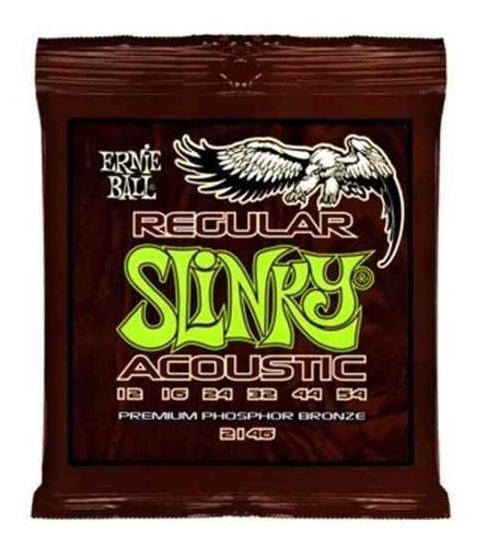 Encordado Ernie Ball Guitarra Acustica 2146 12-54 Bronze Cue