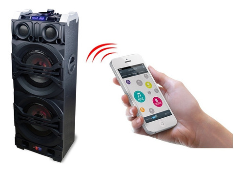 Parlante Portatil Torre De Audio Bluetooth Novik Reactor Dj