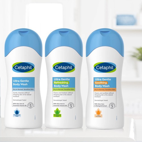 Cetaphil Gel De Baño Refrescante Para Pieles Sensibles 500ml