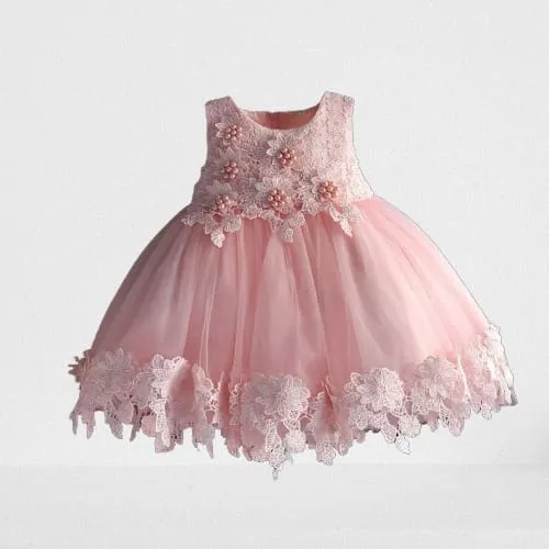 Vestido princesa rosa 1 ano