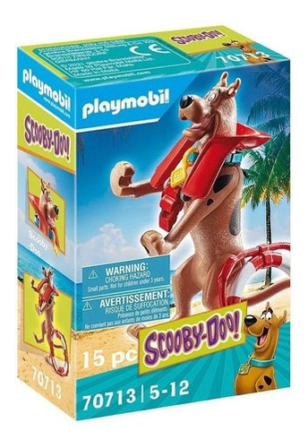 Boneco Brinquedo Playmobil Scooby Doo Salva Vidas Cartoon