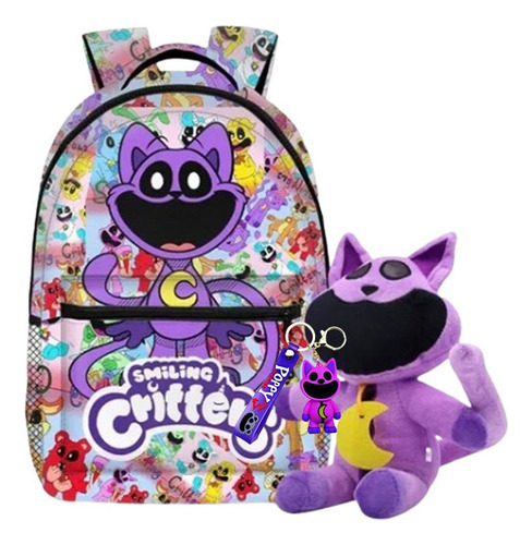 Poppy's Playtime 3 Smiling Critters Mochila Para Estudiantes