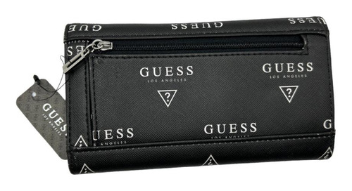 Billetera Guess Gris Variedades Mujer Estilo Urbano Original