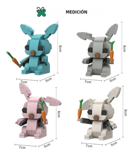 Minibloques De Construcción Creativos Y Bonitos Con Forma De