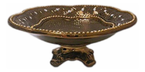 Bandeja Decorativa Centro De Mesa Adorno 25cm 1380a