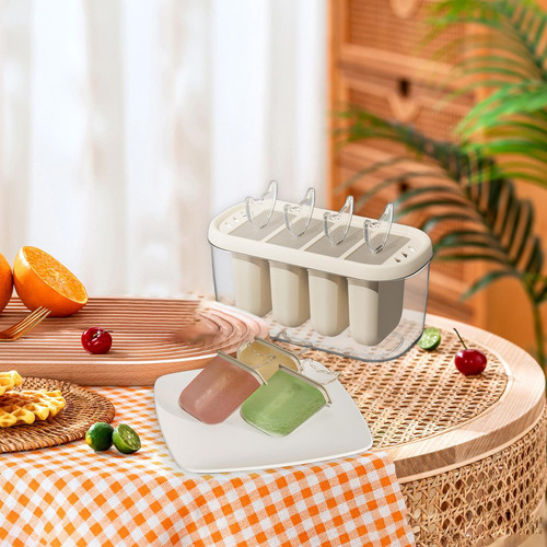 G Papsículas Que Fabrican Moldes Molde De Helado 4 Bandejas