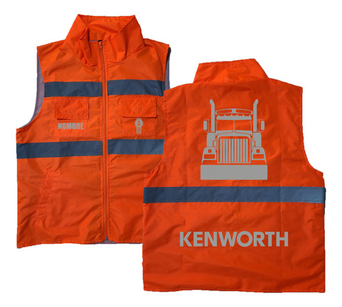 Chaleco Indust Ligero Kenworth Truck Estampado Reflejante