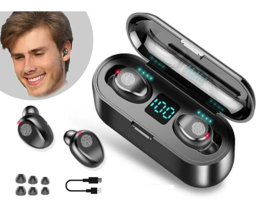 Audifonos Inalámbricos F9 Resistentes Al Agua Ipx7