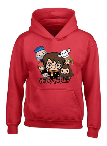 Buzo Harry Potter Personajes Chibi Buso Capota Deportivo