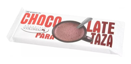 Chocolate Para Taza Sin Tacc Colonial Barra X 100g - Dw