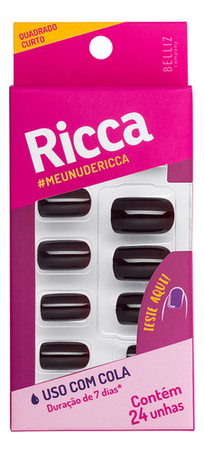 Unhas Chocolate Ricca