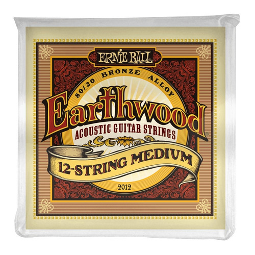 Encordado Ernie Ball Acustica 012 12 Earthwood 2012