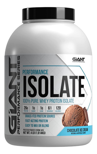 Giant Proteína Isolate 100% Pure Whey Isolate 4lbs/1.814kg