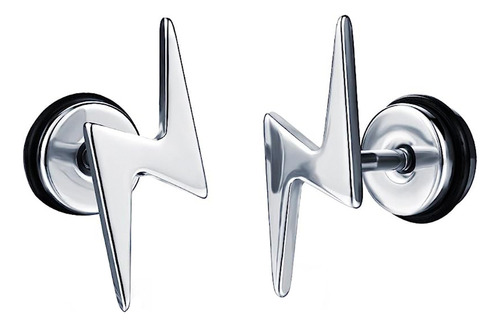 Aros De Acero Aros Mujer Plata Aros Hombre Piercing Rayo