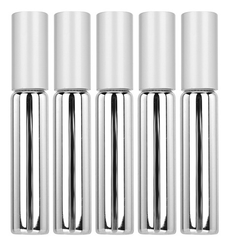 * Botella Enrollable De Perfume Plateada B044y De 10 Ml, 5