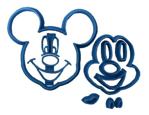 Mickey Face Cortador Fondant 8 7 1 Cm Color Azul