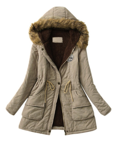 Abrigo Cálido Casual De Invierno, Chaqueta Con Capucha, Ropa