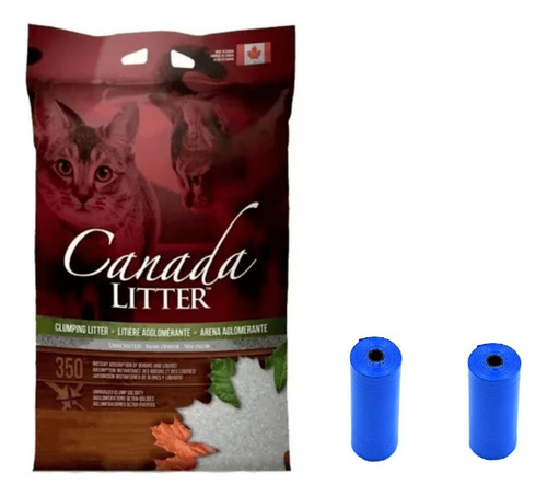 Arena Sanitaria Aglomerante Canada Litter 18 Kg + Envio!