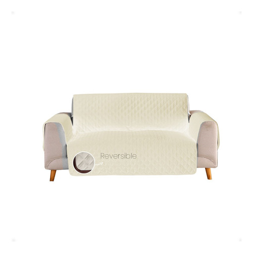 Funda Cubre Sofa Sillon De 2 Cuerpos Reversible Kubo