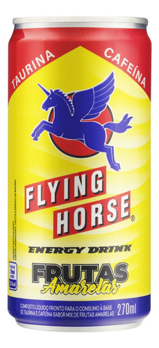 Energético Frutas Amarelas Flying Horse Lata 270ml