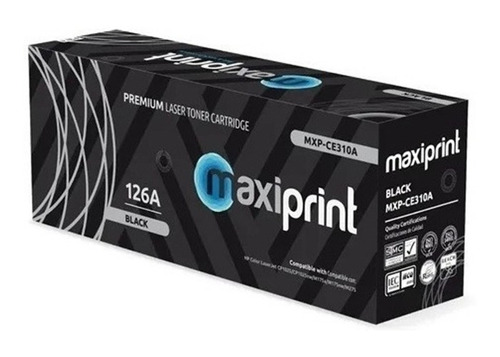Toner Maxiprint Compatible Hp Ce310a/cf350a Negro