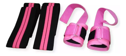 Kit De Straps Y Rodilleras Para Gym, Levantamiento De Pesas