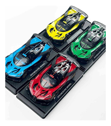 Bugatti Bolide Miniatura Metal Carro Com Luzes E Som 1/32